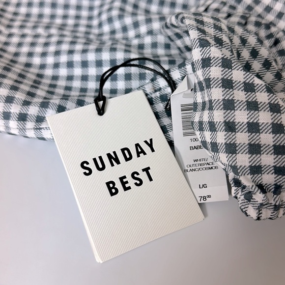 Aritzia Sunday Best Babbs Blouse Button-up Blouse‎ Large NWT - Picture 7 of 8